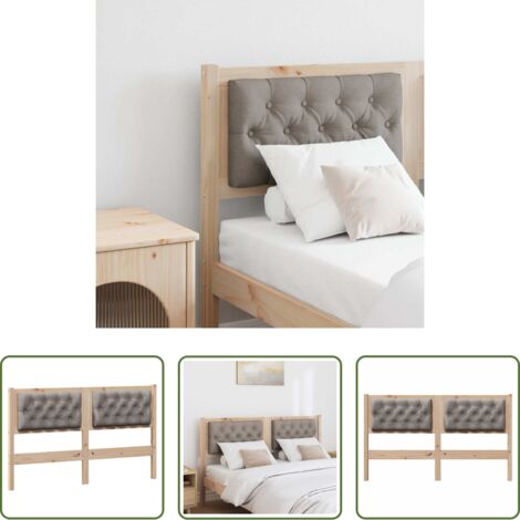 vidaXL Testiera per camera da letto -  Testiera Altro Marrone e taupe 150 cm Legno di pino massello