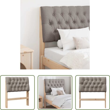 vidaXL Testiera per camera da letto -  Testiera imbottita Talpa 80 cm Pino massello