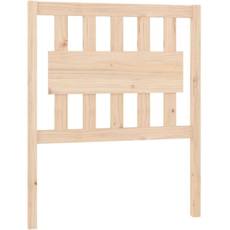 vidaXL Testiera per Letto 80,5x4x100 cm in Legno Massello di Pino
