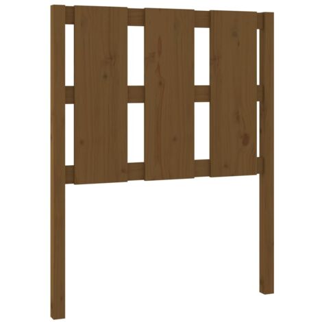 vidaXL Testiera per Letto ambra 80,5x4x100cm in Legno Massello di Pino
