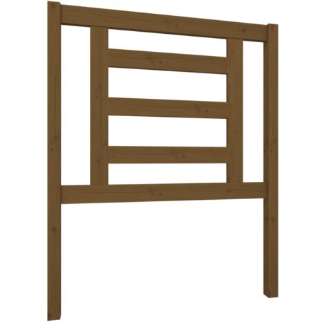vidaXL Testiera per Letto ambra 81x4x100 cm in Legno Massello di Pino