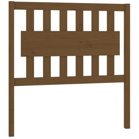 vidaXL Testiera per Letto ambra 95,5x4x100cm in Legno Massello di Pino