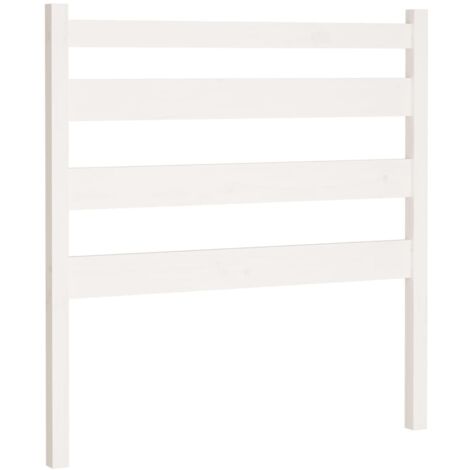 vidaXL Testiera per Letto Bianca 106x4x100cm in Legno Massello di Pino