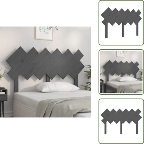 - vidaXL Testiera per Letto Bianca 132x3x81 cm Legno Massello di Pino -