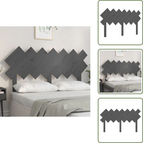 - vidaXL Testiera per Letto Bianca 151,5x3x81 cm Legno Massello di Pino -