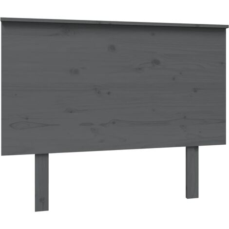 vidaXL Testiera per Letto Grigia 104x6x82,5 cm Legno Massello di Pino