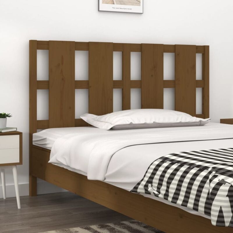 Testiera per Letto, Schienale del letto Miele 140, 5x4x100 cm Legno Massello di Pino Vidaxl