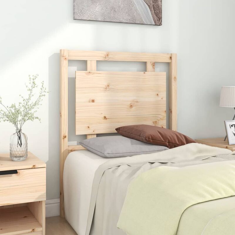 Testiera per Letto, Schienale del letto 80, 5x4x100 cm in Legno Massello di Pino Vidaxl