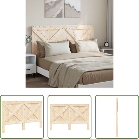 vidaXL Testiera per letto -  Testiera 160x104 cm in Legno Massello di Pino