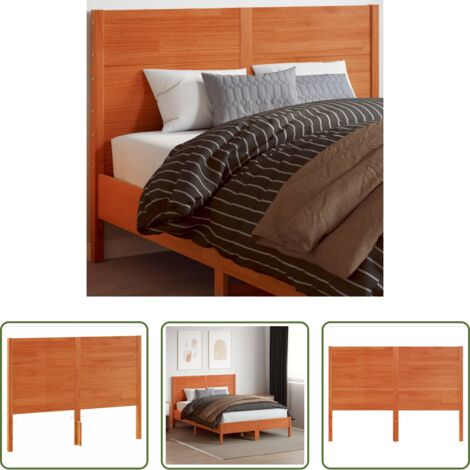 vidaXL Testiera per letto -  Testiera Marrone Cera 150 cm in Legno Massello di Pino