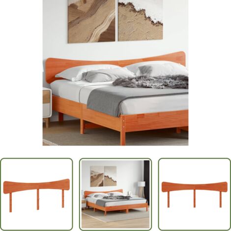 vidaXL Testiera per letto -  Testiera Marrone Cera 180 cm in Legno Massello di Pino
