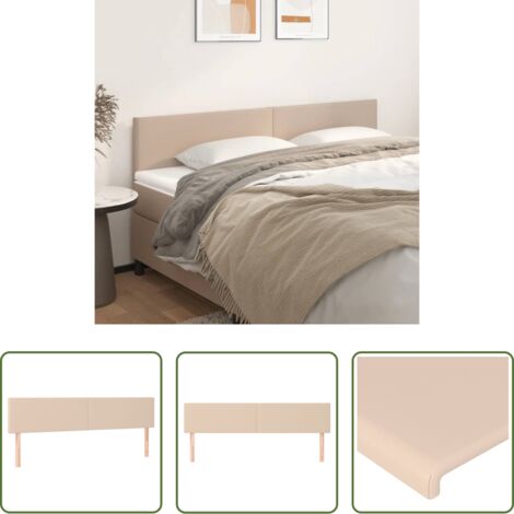 vidaXL Testiera regolabile -  Testiera Cappuccino 200x5x78/88 cm in Similpelle