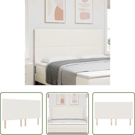 vidaXL Testiera regolabile -  Testiera Crema 180 cm Tessuto in Cords