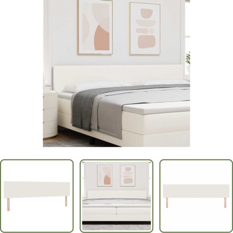 vidaXL Testiera regolabile -  Testiera Crema 200 cm Tessuto in Cords