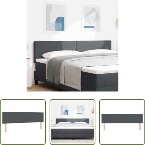 vidaXL Testiera regolabile -  Testiera Grigio scuro 180 cm Tessuto in Cords