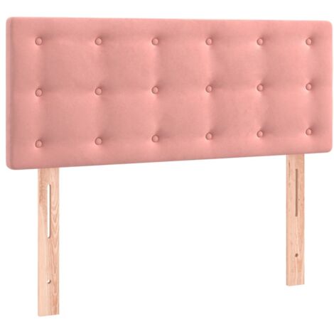 vidaXL Testiera Rosa 100x5x78/88 cm in Velluto