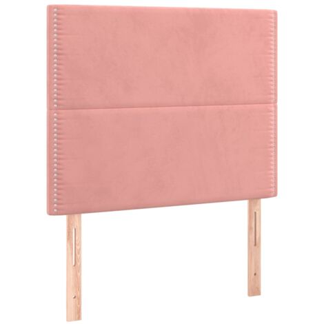 vidaXL Testiera Rosa 90x5x118/128 cm Velluto