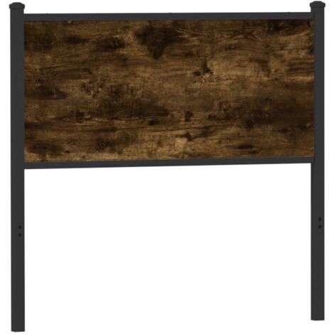 vidaXL Testiera Rovere Fumo 75 cm in Legno Multistrato e Acciaio