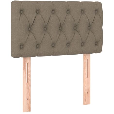 vidaXL Testiera Tortora 80x7x78/88 cm in Tessuto