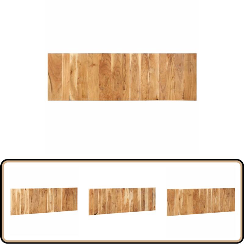 Tête de lit 160 cm bois massif d'acacia - Vidaxl