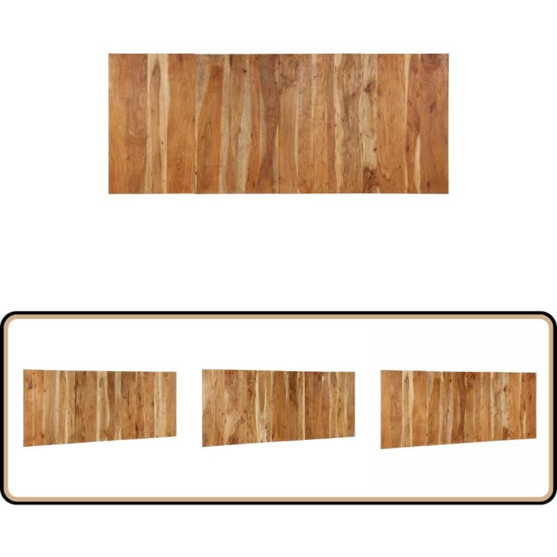 Tête de lit 200 cm bois massif d'acacia - Vidaxl