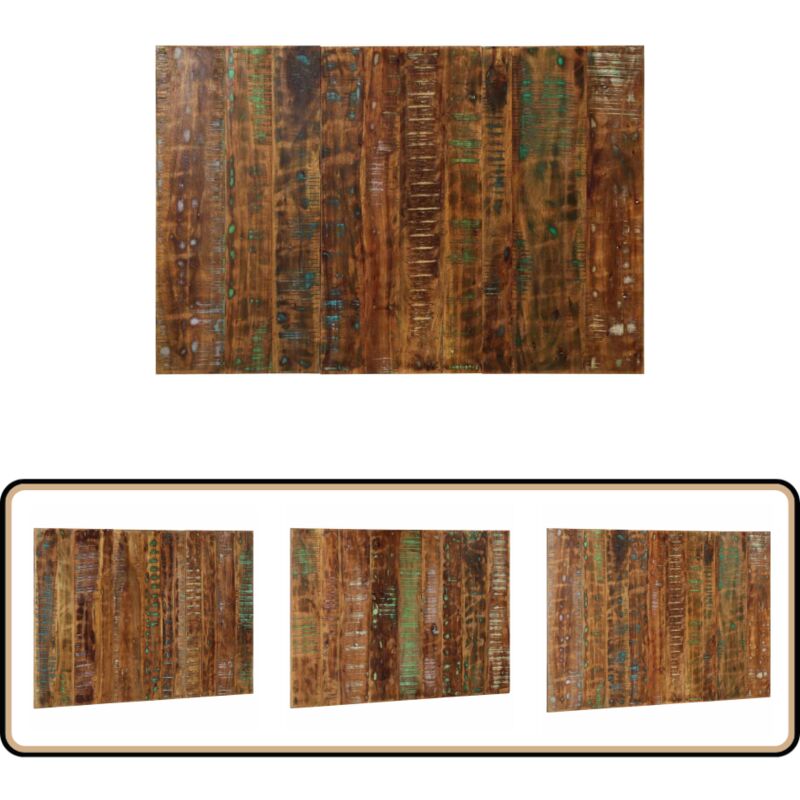 Vidaxl - Tête de lit multicolore 120 cm bois massif récupération