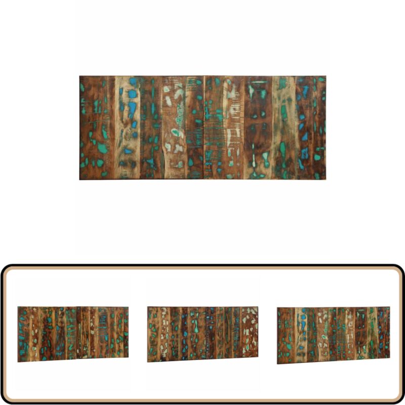 Vidaxl - Tête de lit multicolore 120 cm bois massif récupération