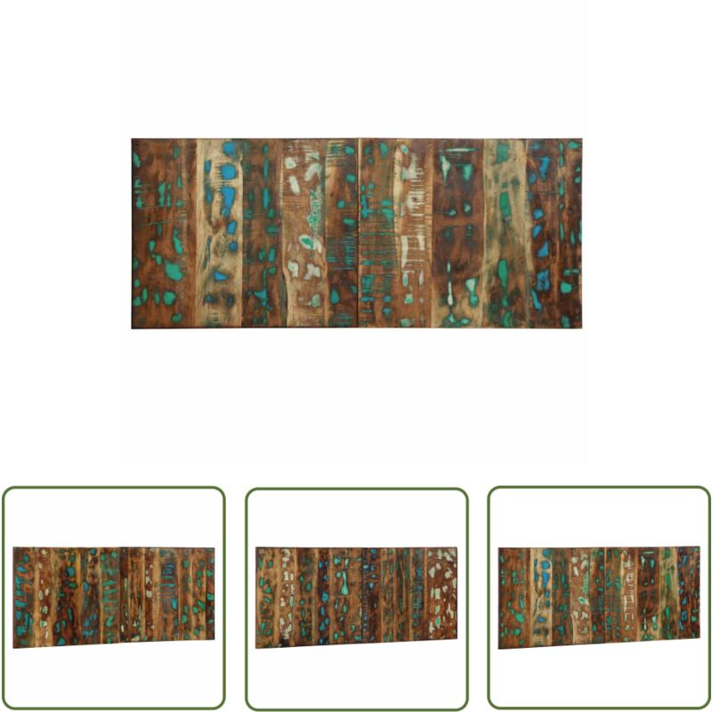 The Living Store - vidaXL Tête de lit multicolore 120 cm bois massif récupération