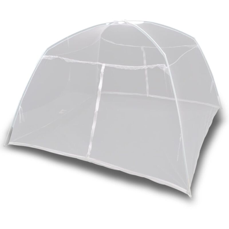 

Tienda de campaña de fibra de vidrio blanco 200x120x130 cm - Blanco - Vidaxl