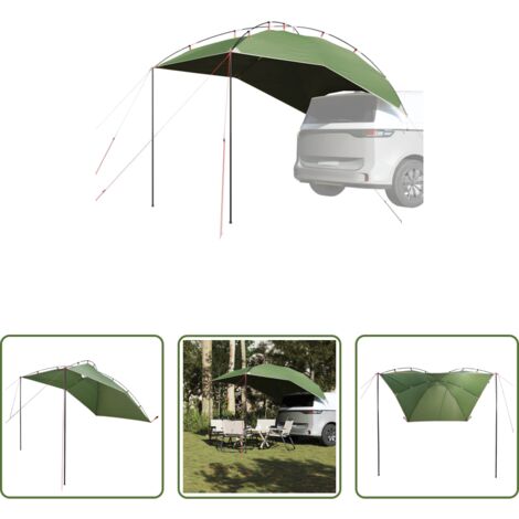 vidaXL Tienda de camping para coche -  Carpa para coche impermeable verde
