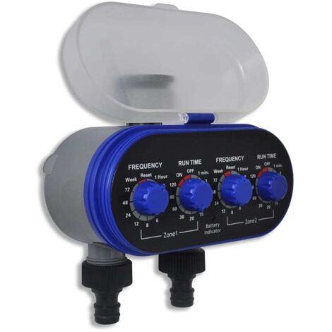 vidaXL Timer Irrigazione Elettronico Automatico da Giardino 2 Prese