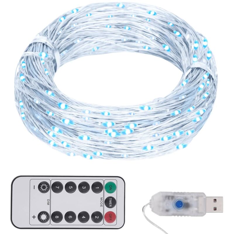 

Tira de luces con 150 LEDs blanco frío 15 m - Blanco - Vidaxl