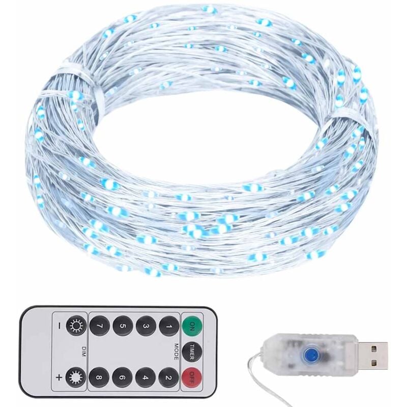 

Tira de luces con 300 LEDs blanco frío 30 m - Blanco - Vidaxl