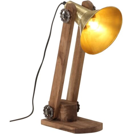 vidaXL Tischlampe 25 W antikmessing 23x13x52 cm E27