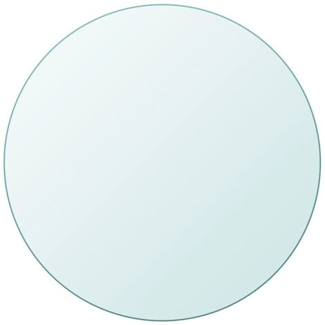 vidaXL Tischplatte aus gehärtetem Glas rund 900 mm
