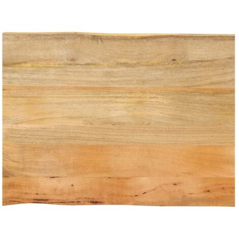 vidaXL Tischplatte mit Baumkante 90x60x3,8 cm Massivholz Mango