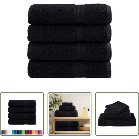 vidaXL Toallas absorbentes -  Toallas de baño SOLUND 4 uds 100x150 cm 600 gsm