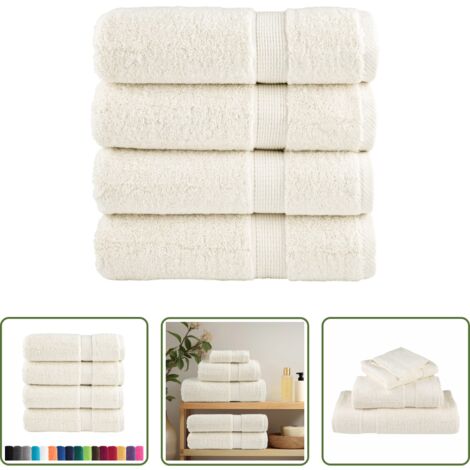vidaXL Toallas absorbentes -  Toallas de baño SOLUND 4 uds 100x150 cm 600 gsm