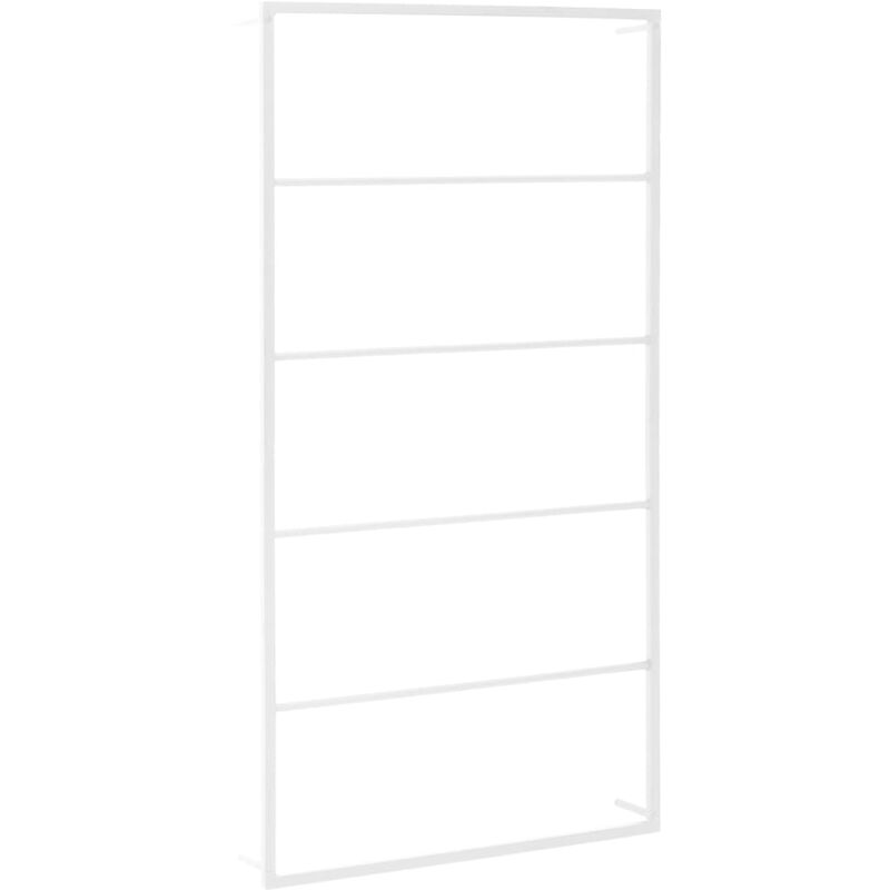 

vidaXL Toallero de acero blanco 60x10x116 cm - Blanco