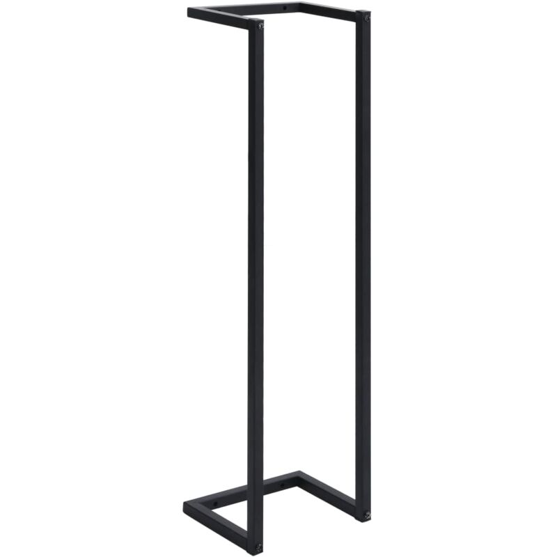 

vidaXL Toallero de hierro negro 25x20x95 cm - Negro
