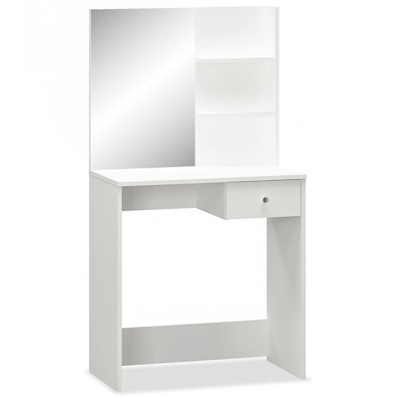 

vidaXL Tocador de madera aglomerada 75x40x141 cm blanco - Blanco