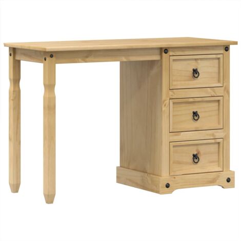 vidaXL Toeletta Corona 110x47x75 cm in Legno Massello di Pino