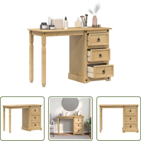 vidaXL Toeletta in pino -  Toeletta Corona 110x47x75 cm in Legno Massello di Pino