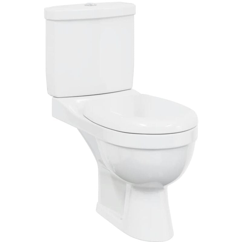 Toilette avec réservoir Blanc Vidaxl
