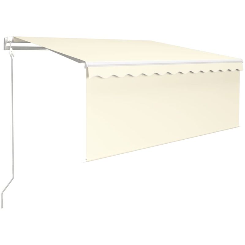 

Toldo automático con persiana LED sensor de viento crema 3x2,5m - Crema - Vidaxl