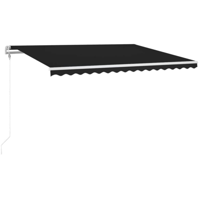 

Toldo automático LED sensor de viento gris antracita 400x300 cm - Antracita - Vidaxl