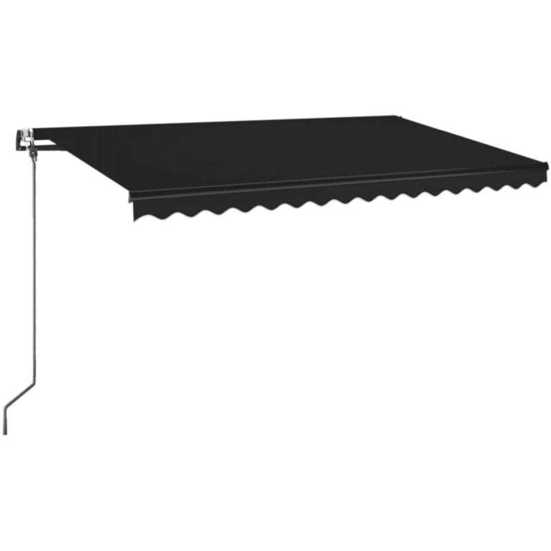 

Toldo automático LED sensor de viento gris antracita 450x350 cm - Antracita - Vidaxl