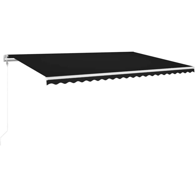 

Toldo automático LED sensor de viento gris antracita 500x350 cm - Antracita - Vidaxl