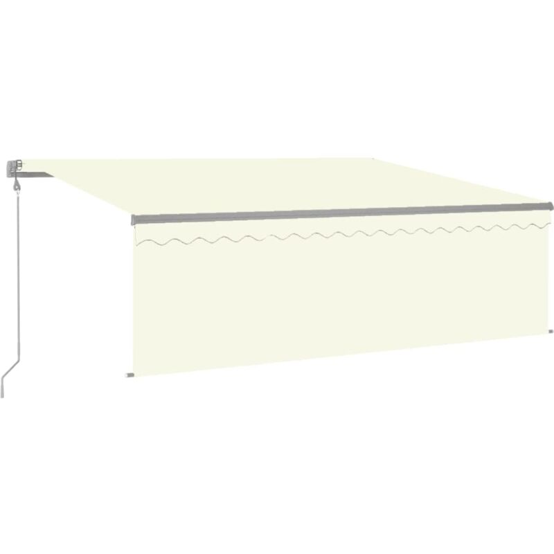

Toldo automático persiana LED sensor de viento crema 4,5x3m - Crema - Vidaxl