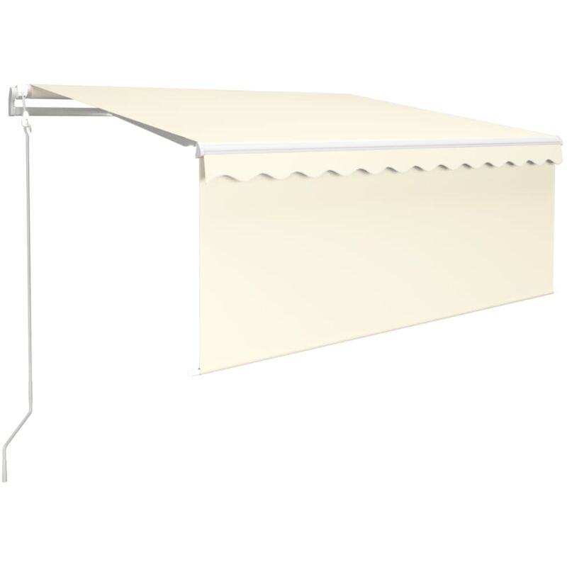 

Toldo automático persiana LED sensor viento crema 3,5x2,5 m - Crema - Vidaxl